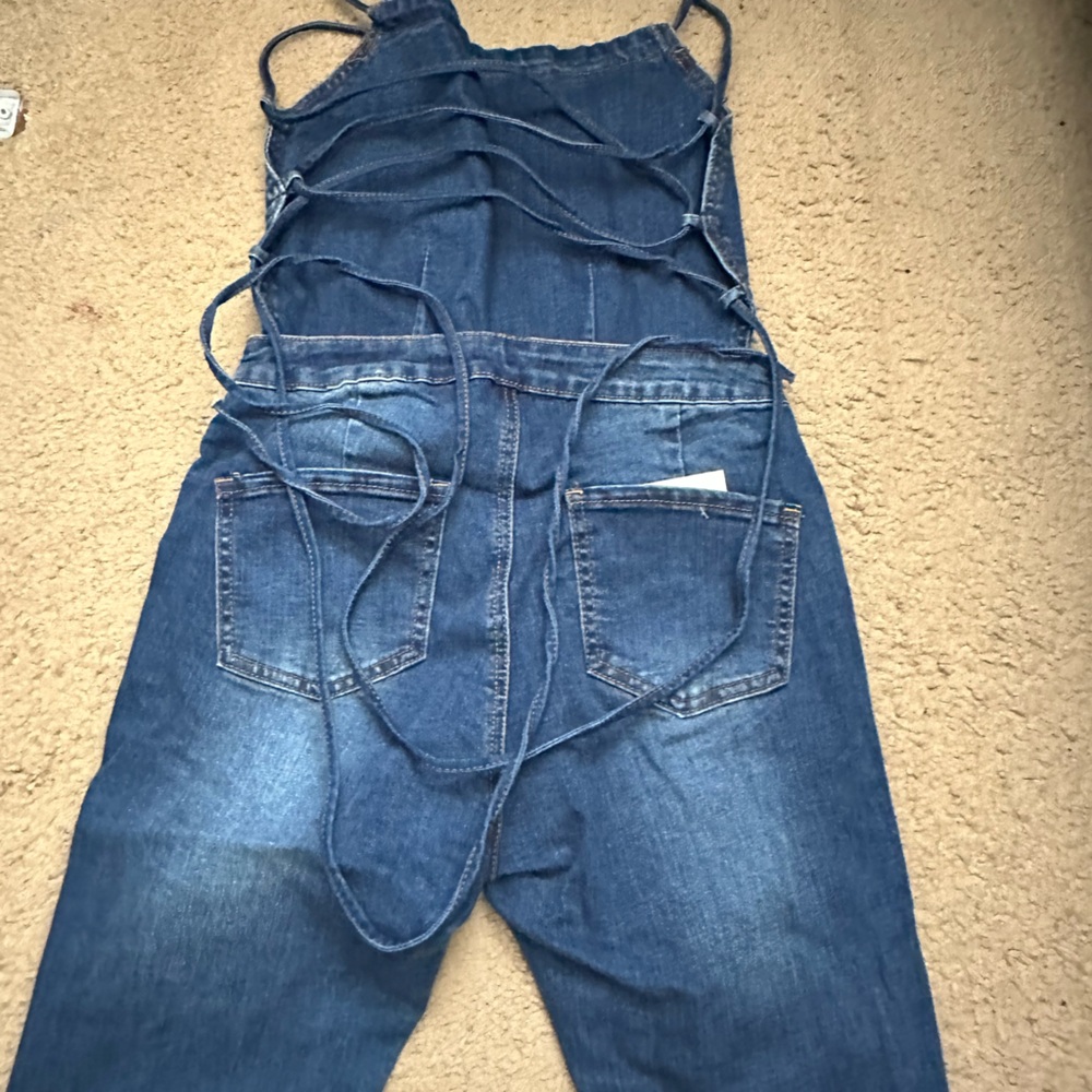 Women's Blue Denim Overalls